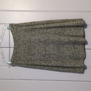 Green animal print midi skirt LOFT